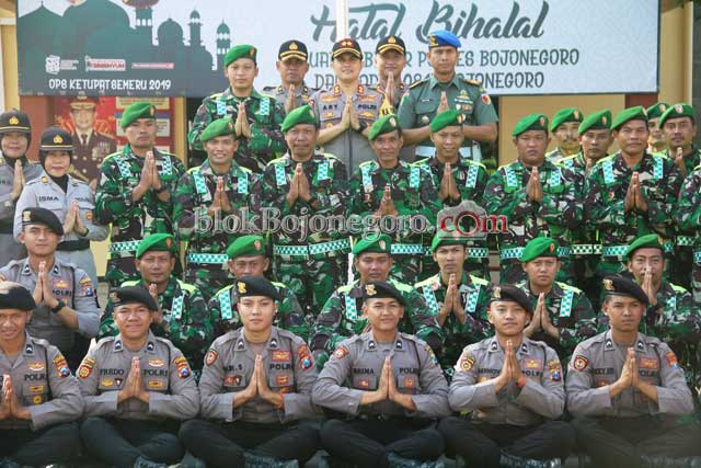 Menjaga Sinergitas Polres Bojonegoro Halal Bihalal Bersama Kodim