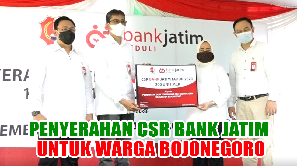 Bank Jatim Serahkah Csr Kepada Bupati Untuk Warga Bojonegoro