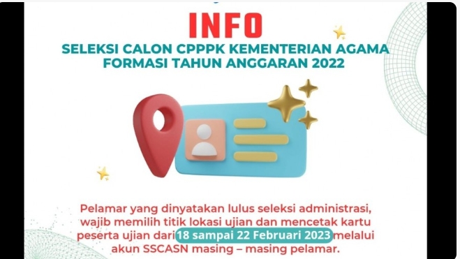 Ikut Seleksi Pppk Kemenag Catat Waktu Cetak Kartu Ujiannya