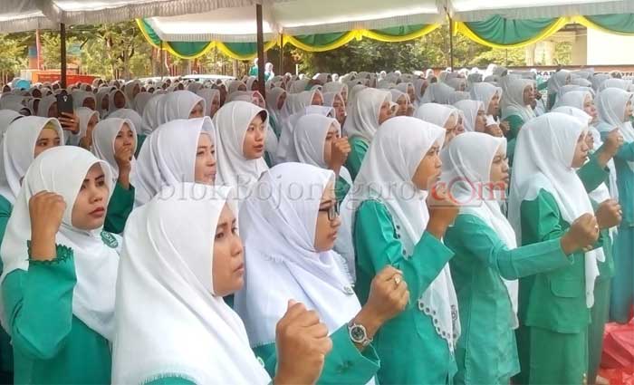 Serentak, Pengurus Fatayat NU se-Kanor Dilantik