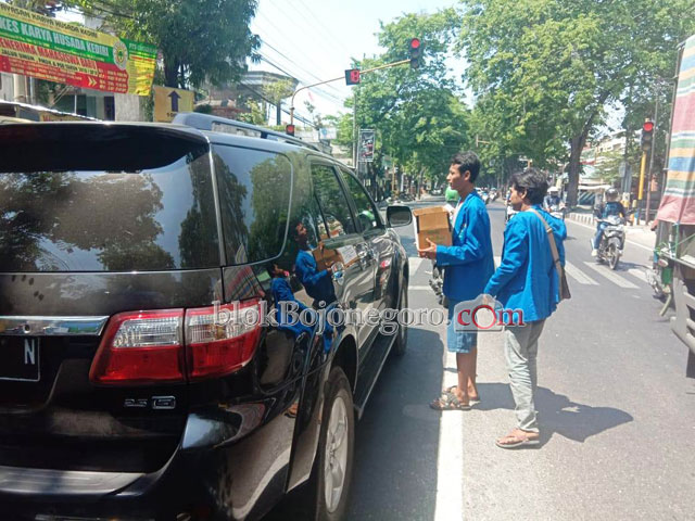 Tak Tinggal Diam, PMII Bojonegoro Galang Dana Untuk Korban Gempa