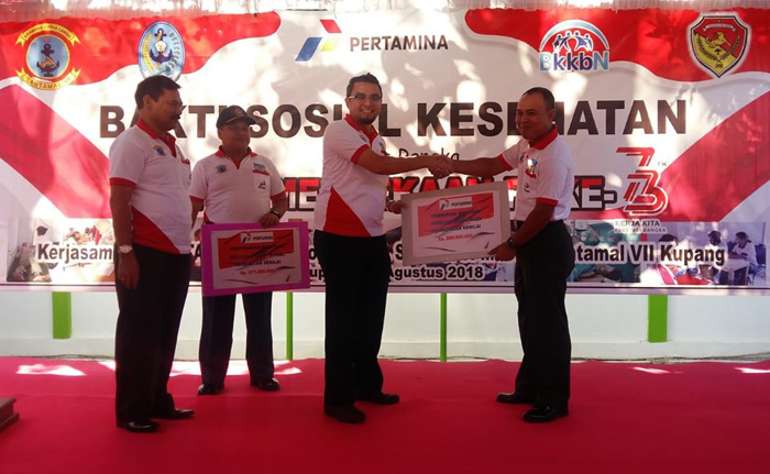 Pertamina Gelar Bakti Sosial Bersama RS TNI AL Samuel J. Moeda Kupang