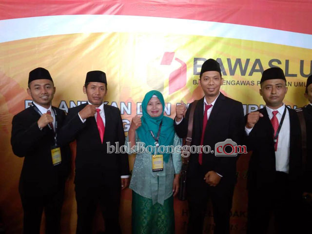 Dilantik di Jakarta, Komisioner Bawaslukab Bojonegoro Terpilih Segera Konsolidasi