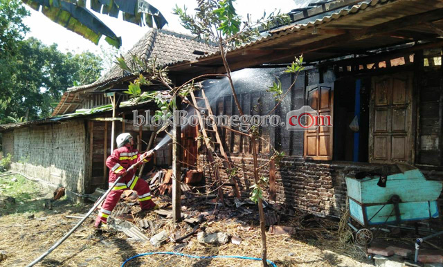 Perapian di Kandang Meludeskan Sebagian Rumah Warga Purwosari
