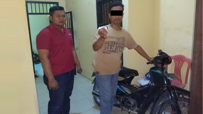 Curi Motor di Pinggir Sawah, Warga Jombang Terancam Tujuh Tahun Dibui