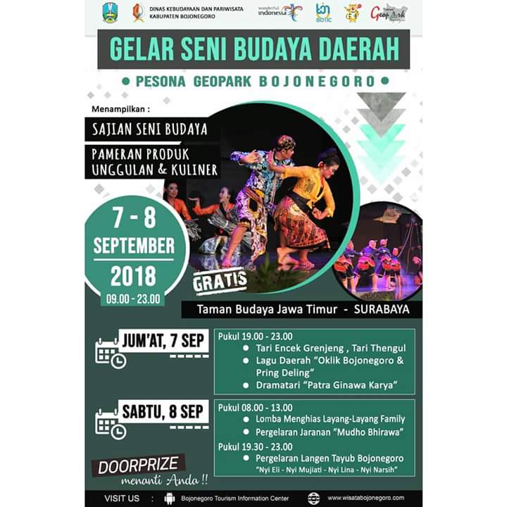 Pesona Geopark Bojonegoro Tampil di Taman Budaya Jatim