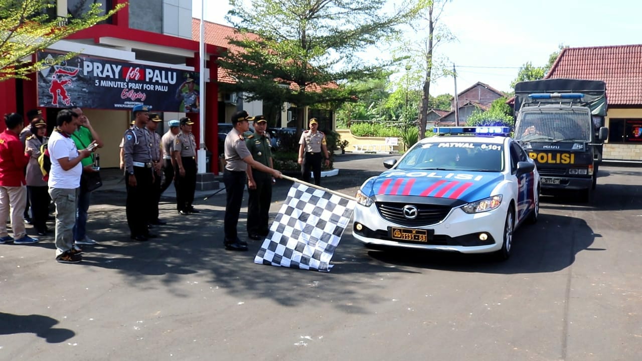 Dandim dan Kapolres Berangkatkan Bantuan ke Sulteng