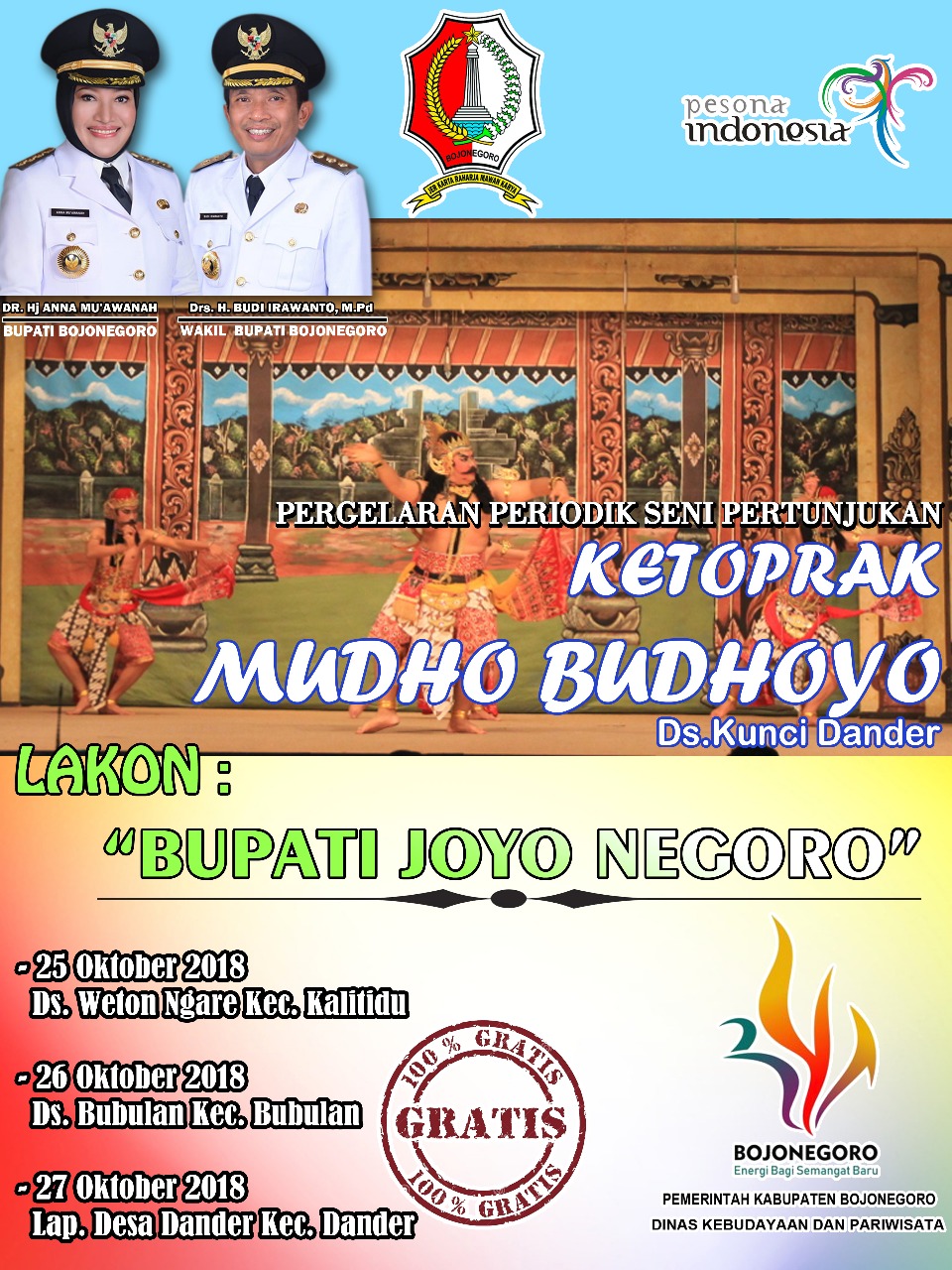 Disbudpar Gelar Ketoprak Keliling di 3 Kecamatan, ini Jadwalnya...
