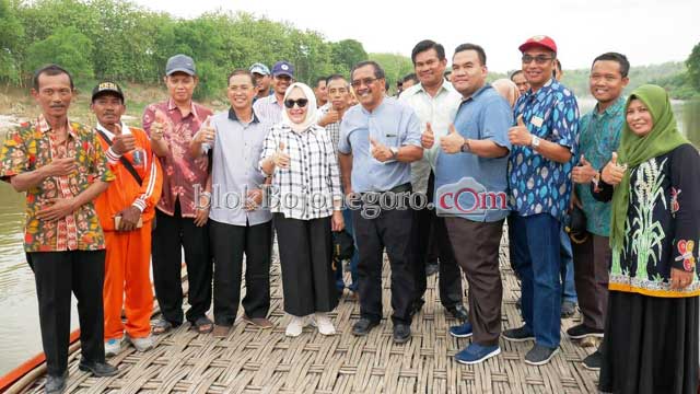 Bakal Dibangun Jembatan Bojonegoro-Blora,  Bupati Sidak Lokasi