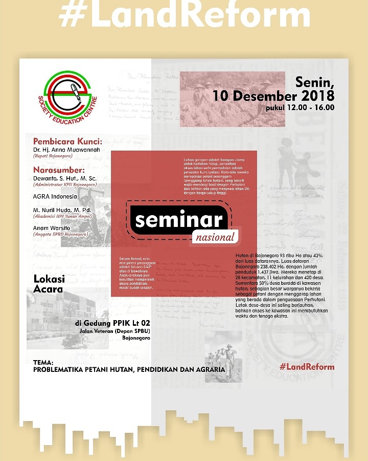 Mencari Solusi Problematika Petani Hutan, SEC Gelar Seminar