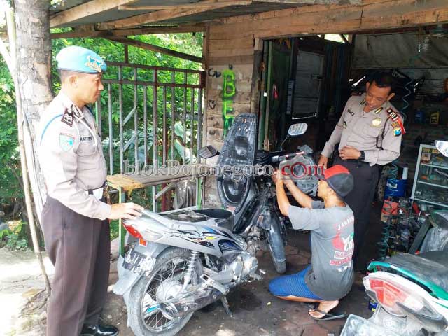 Kapolsek Sumberejo Sosialisasikan Larangan Knalpot Brong