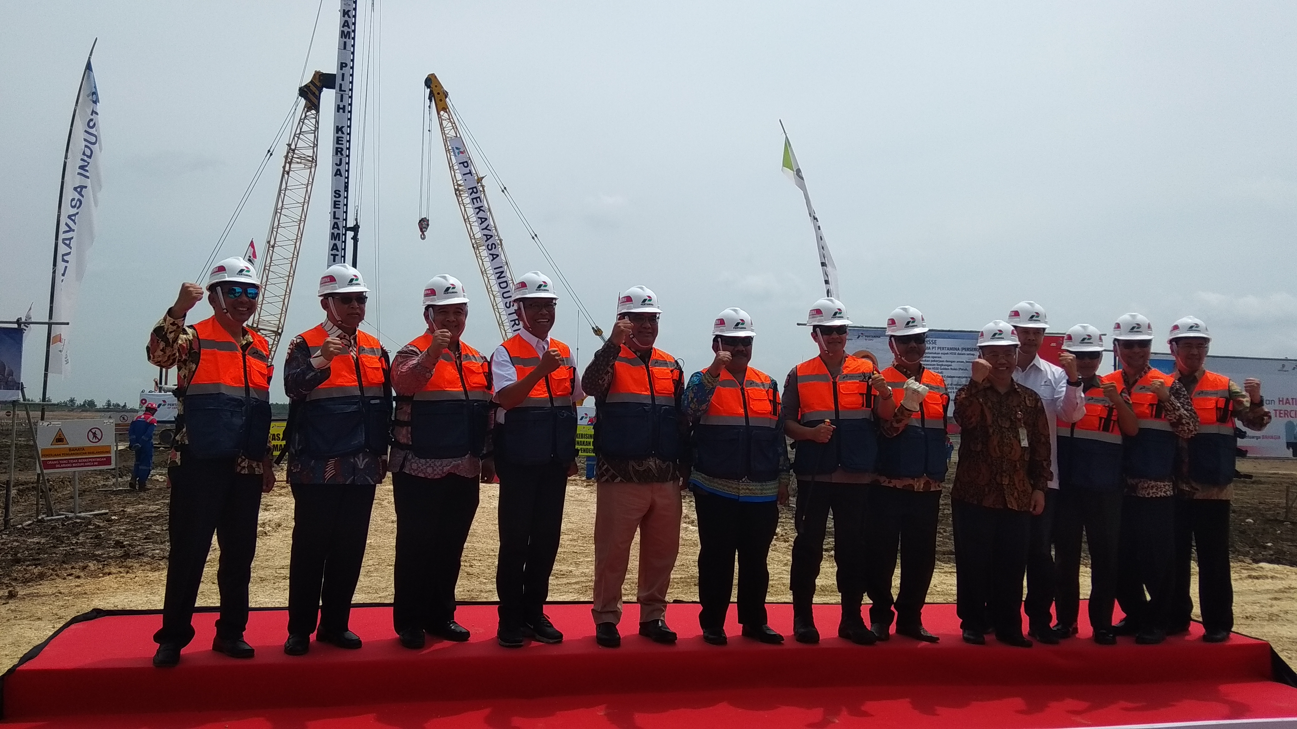 Pertamina EP Cepu Lakukan Pemancangan Perdana EPC GPF