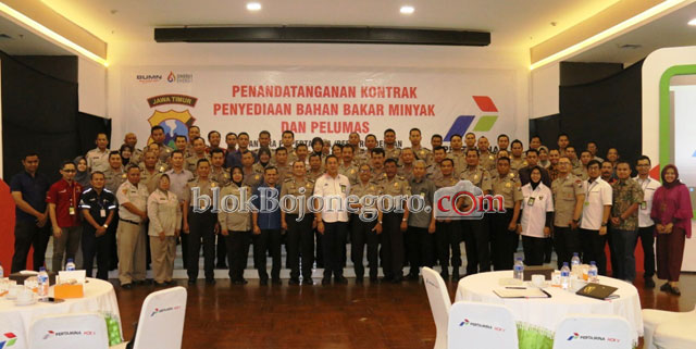 Pertamina MOR V Komitmen Sediakan BBM dan Pelumas untuk Polda Jatim