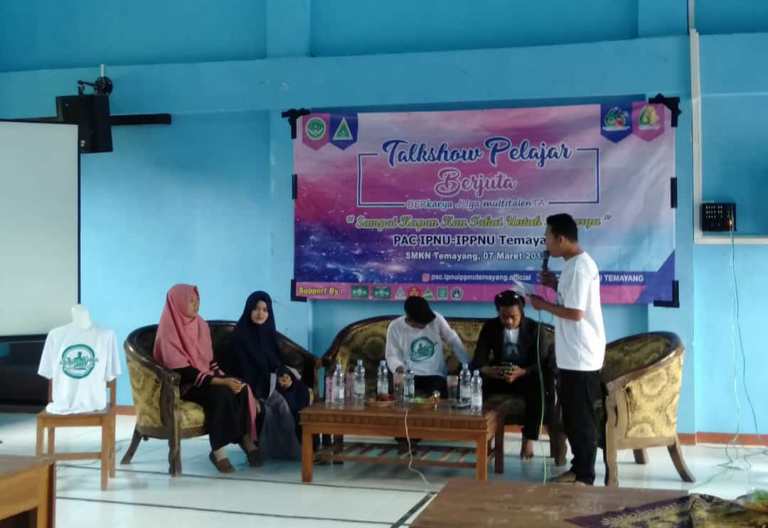 Jadikan Pelajar NU Berkarya, PAC IPNU-IPPNU Temayang Adakan Talkshow