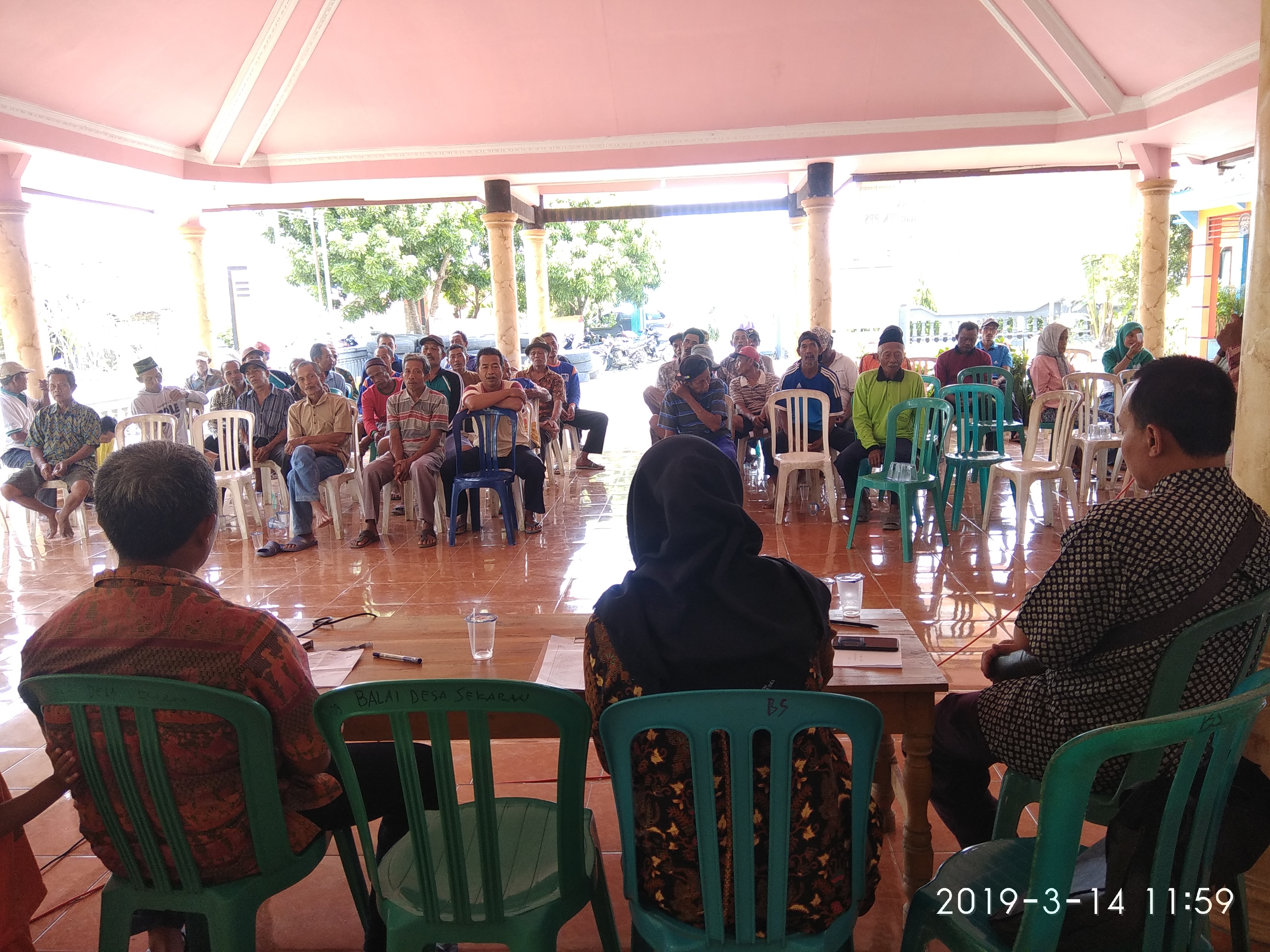 Petani Desa Sekaran Ikuti Sosialisasi Musim Tanam