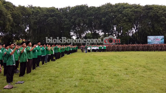 Meski Hujan, 5000 Pasukan Hadiri Apel Kebangsaan