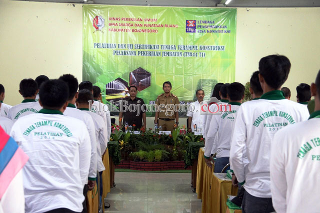 60 Peserta Ikuti Pelatihan dan Uji Sertifikasi Dinas PU Bina Marga