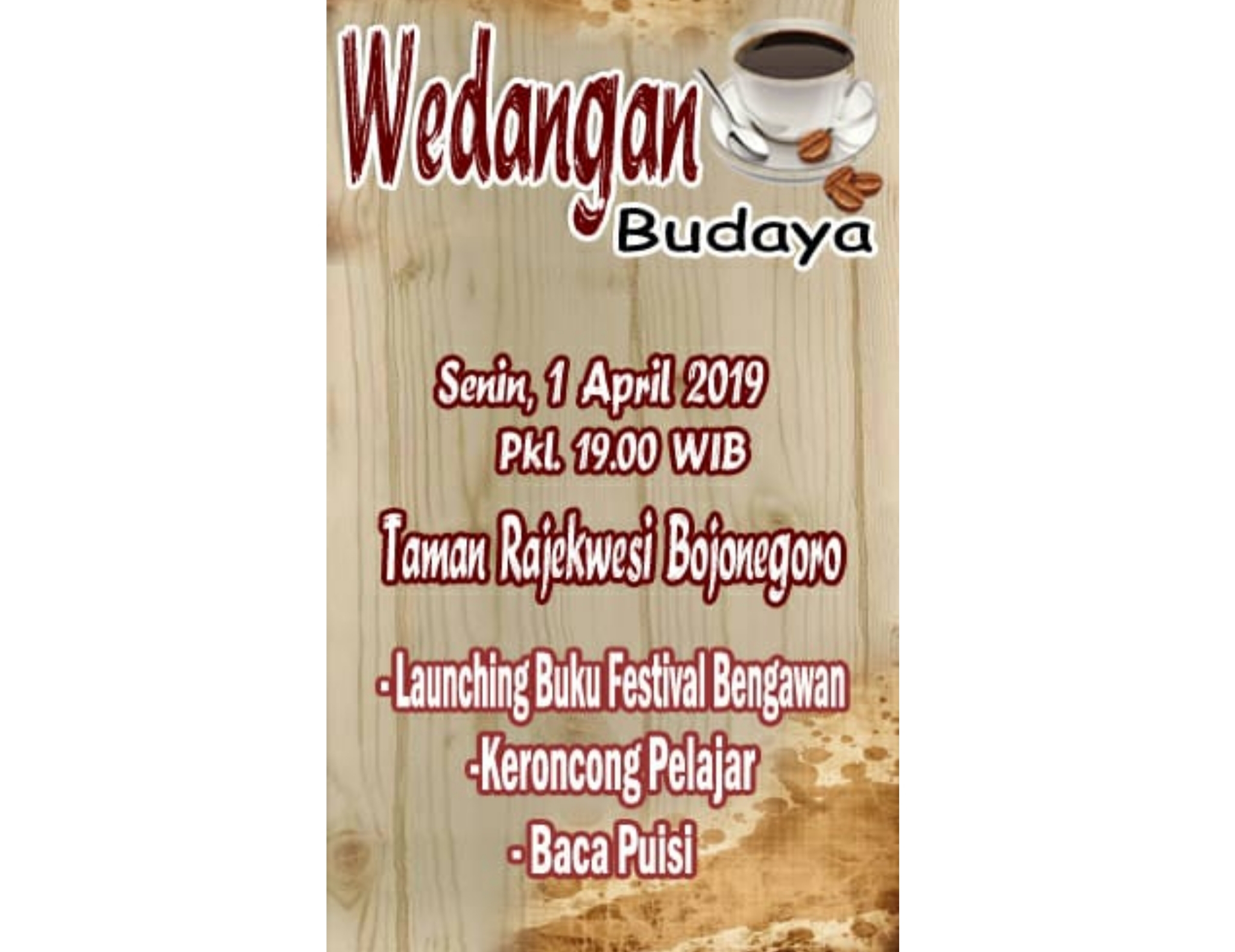 Buku Festival Bengawan Dilaunching 1 April