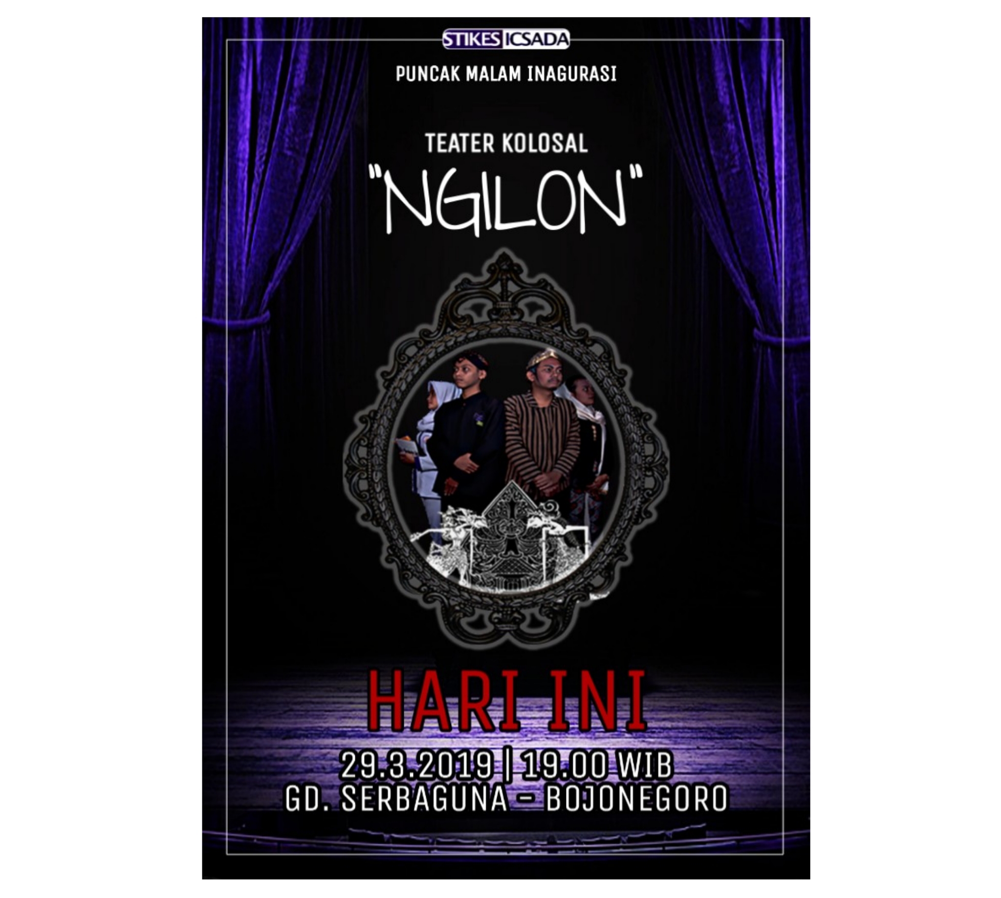 Ingat..! Nanti Malam Drama Spektakuler 'Ngilon' Digelar