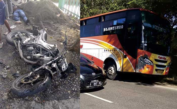Ambil Haluan Terlalau Kekanan, Bus Santap Dua Motor
