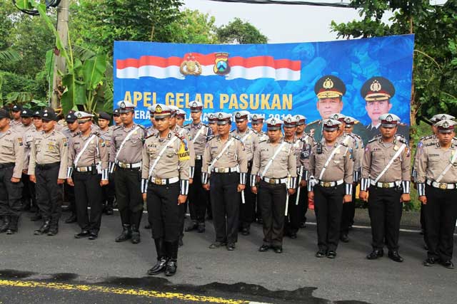 Operasi Keselamatan Dimulai, Polres Gelar Apel Pasukan