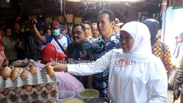Gubernur: Harga Kebutuhan Pokok di Pasar Kota Bojonegoro Stabil