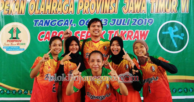 Demi Medali Emas, Sepak Takraw Putri Bojonegoro Wajib Kalahkan Kota Malang