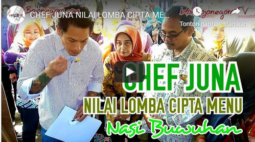 Chef Juna Nilai Lomba Cipta Menu Nasi Buwuhan