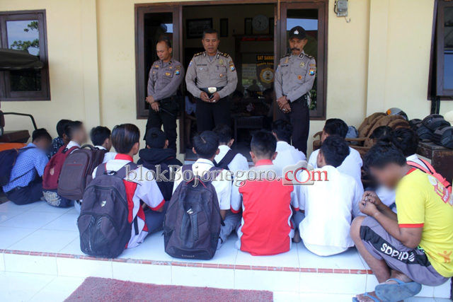 14 Pelajar dan 1 Gepeng Terciduk Polres Bojonegoro