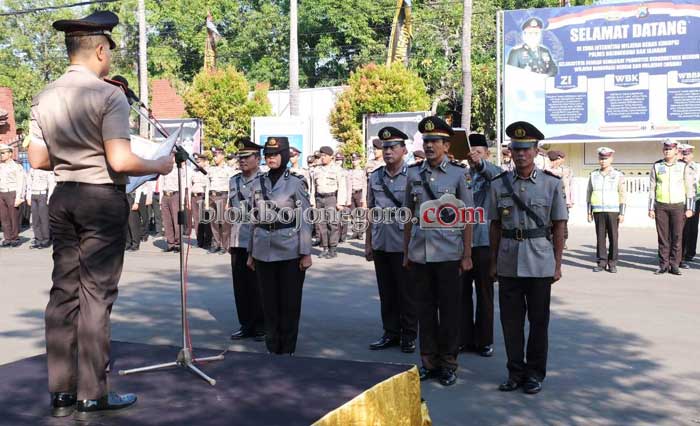 Kabag Sumda dan Kapolsek Jajaran Polres Bojonegoro Sertijab