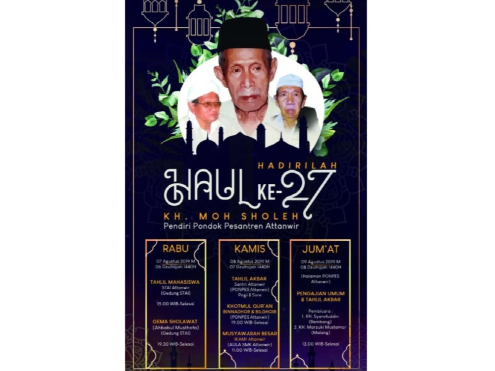 9 Agustus, Haul ke 27 Mbah Sholeh