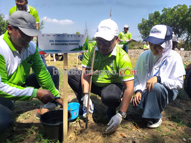 Pertamina Tanam 10.000 Pohon dan Serahkan CSR Rp1,2 Miliar