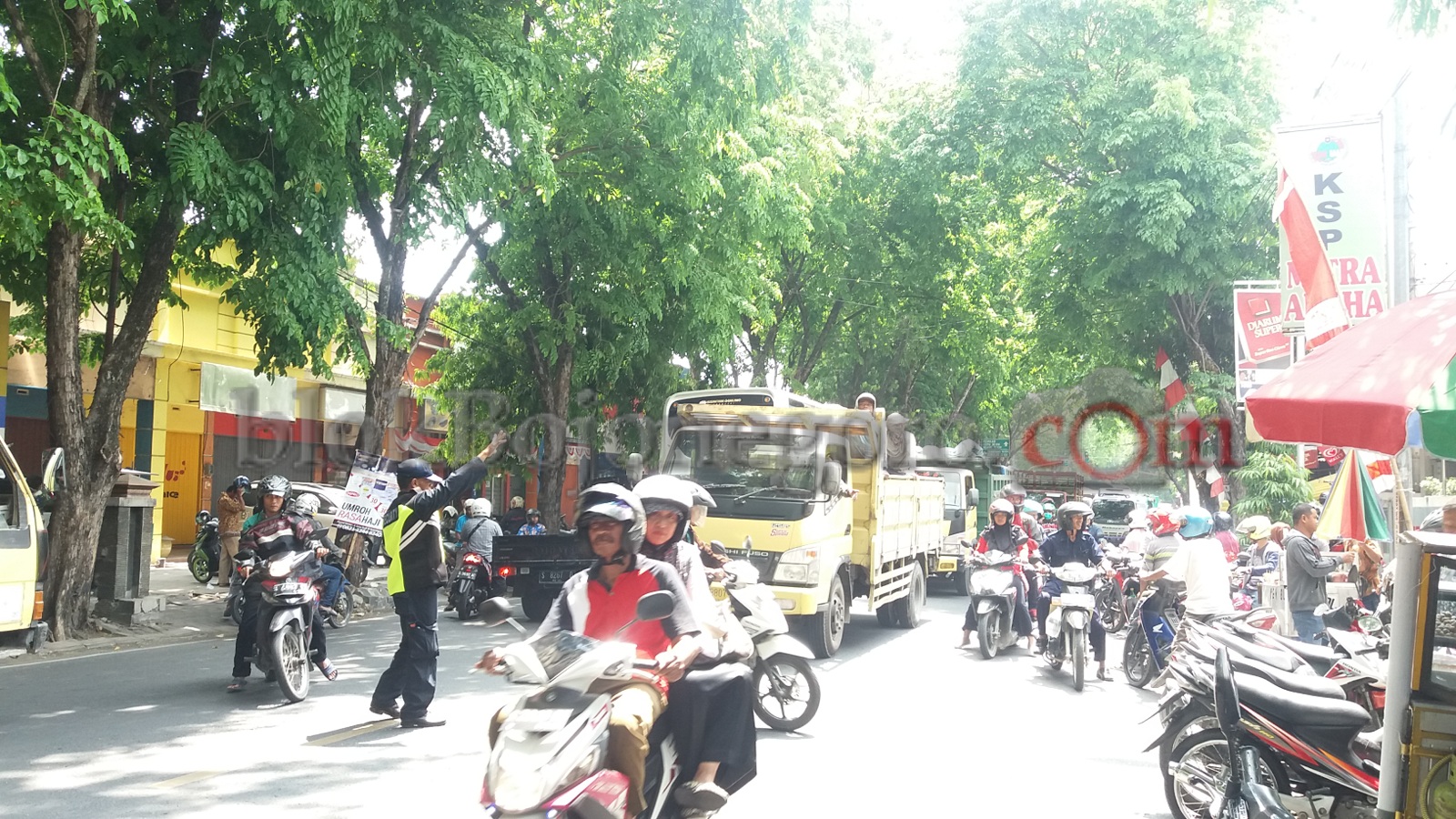 Jalan Gajah Mada Sempat Macet, ini Sebabnya