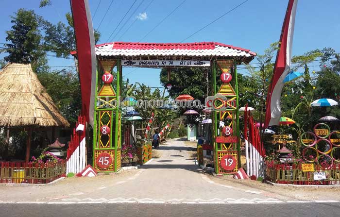 Meriahkan HUT RI, Warga Margoagung Lomba Buat Spot Selfie
