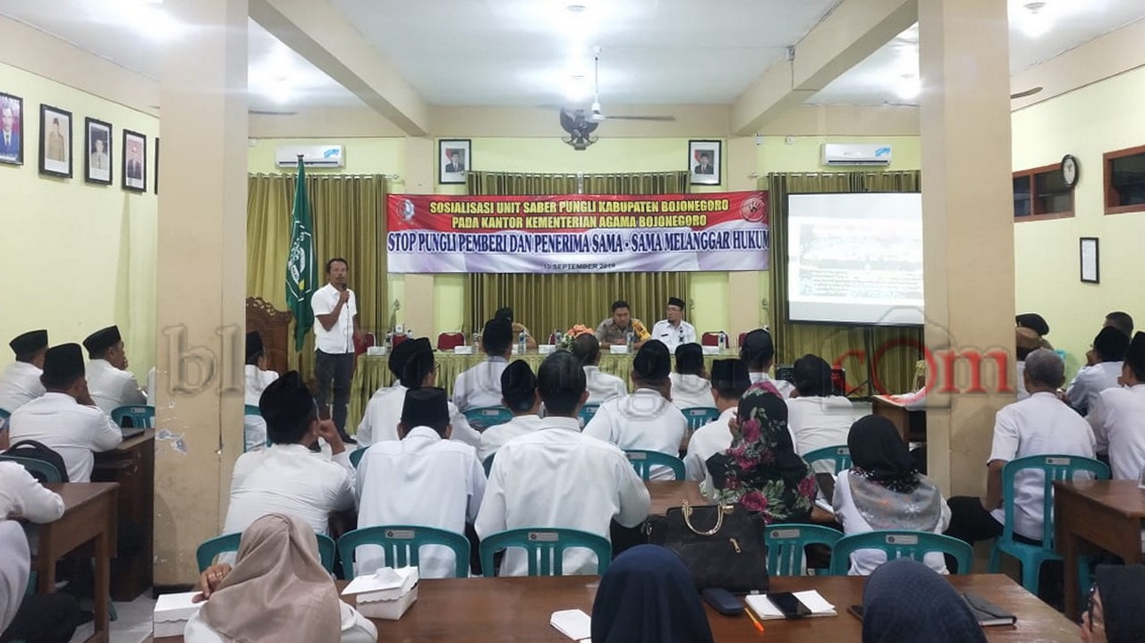 Tim UPP Saber Pungli Sosialisasi di Kantor Kemenag Bojonegoro