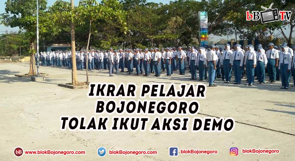 Ikrar Pelajar Bojonegoro Tolak Ikut Aksi Demo