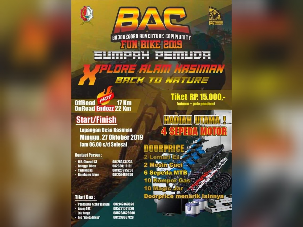 Diikuti Ribuan Peserta, Siapkan Hadiah Empat Motor