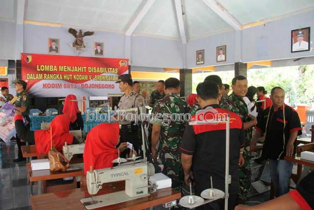 Kodim Bojonegoro Gelar Lomba Menjahit Disabilitas