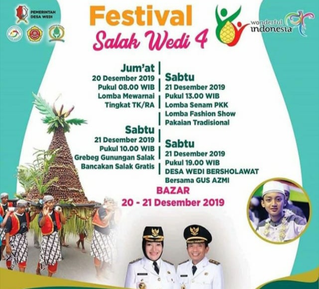 Catat Inilah Rangkaian Festival Salak Wedi