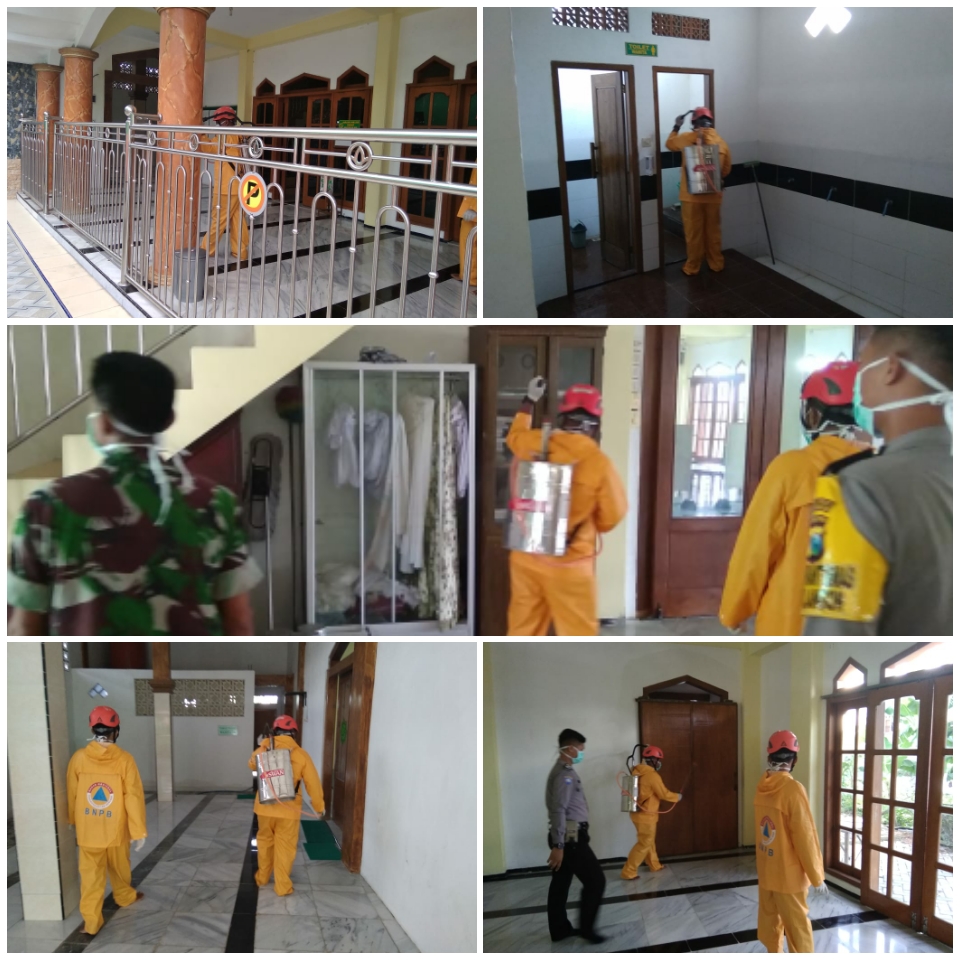 5 Tempat Fasilitas Umum di Bojonegoro Disemprot Disinfektan