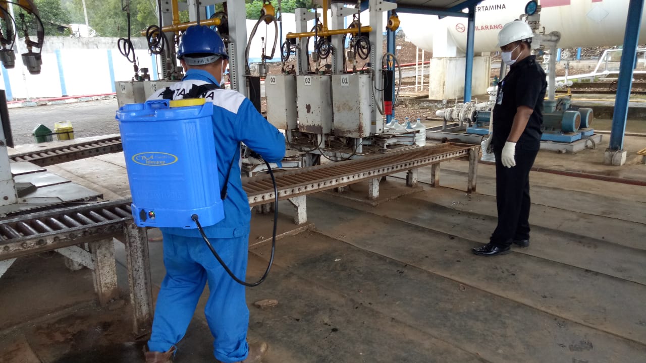 Pertamina Sterilisasi Sarfas Distribusi dan Tabung LPG