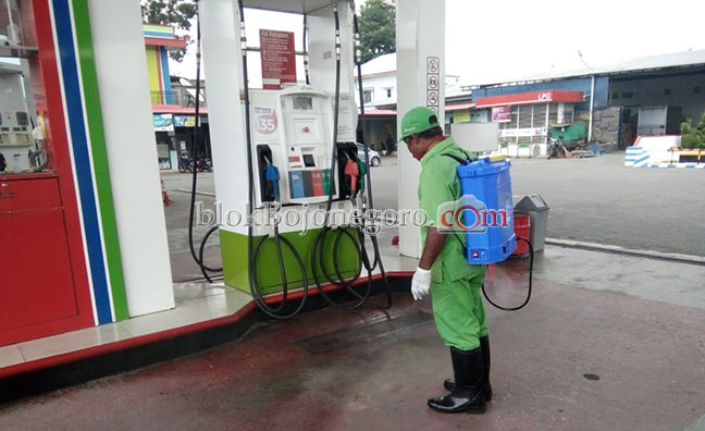 Sebanyak 897 SPBU di Jawa Timur Sudah Lakukan Disinfektasi