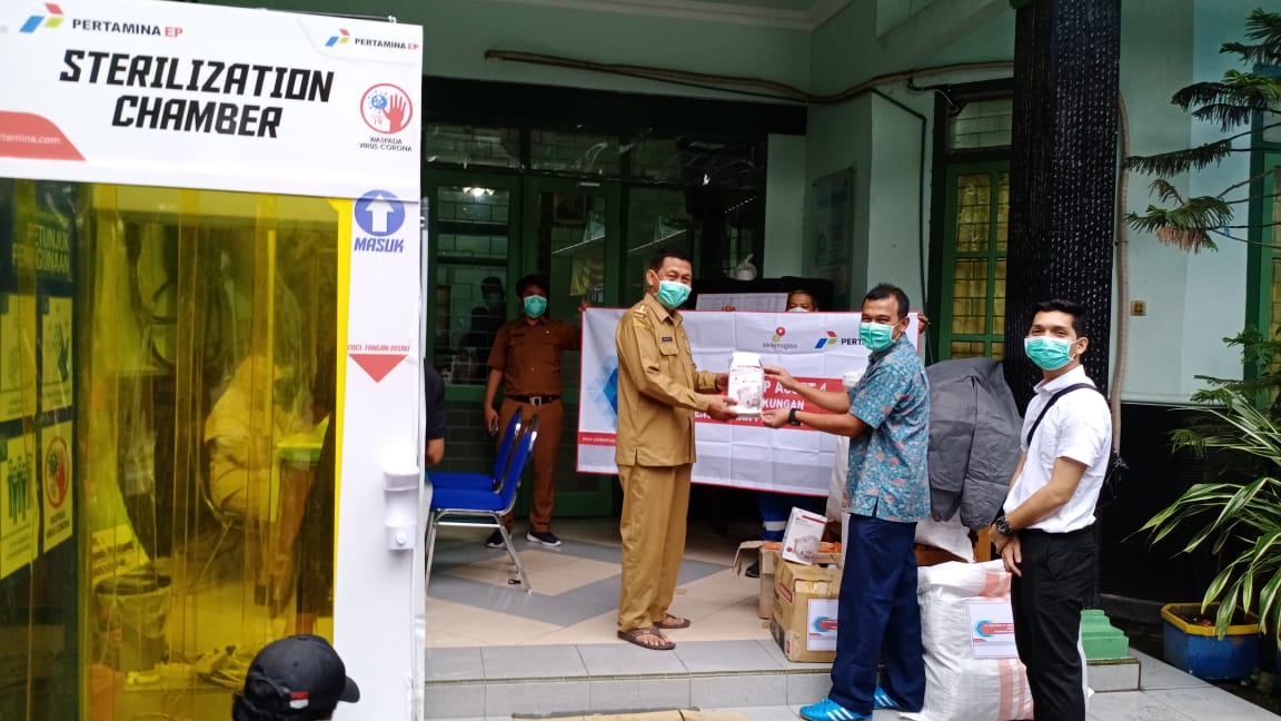 Pertamina EP Asset 4 Sukowati Field Serahkan Alat Protokol Kesehatan