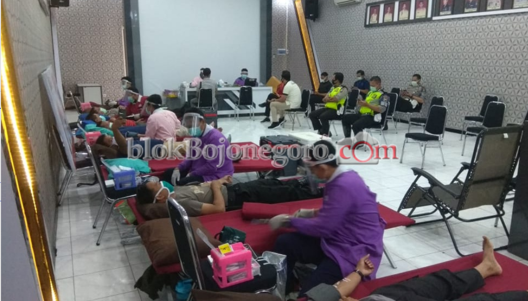 Bantu Stok Darah di UDD PMI, Polres  Gelar Donor Darah