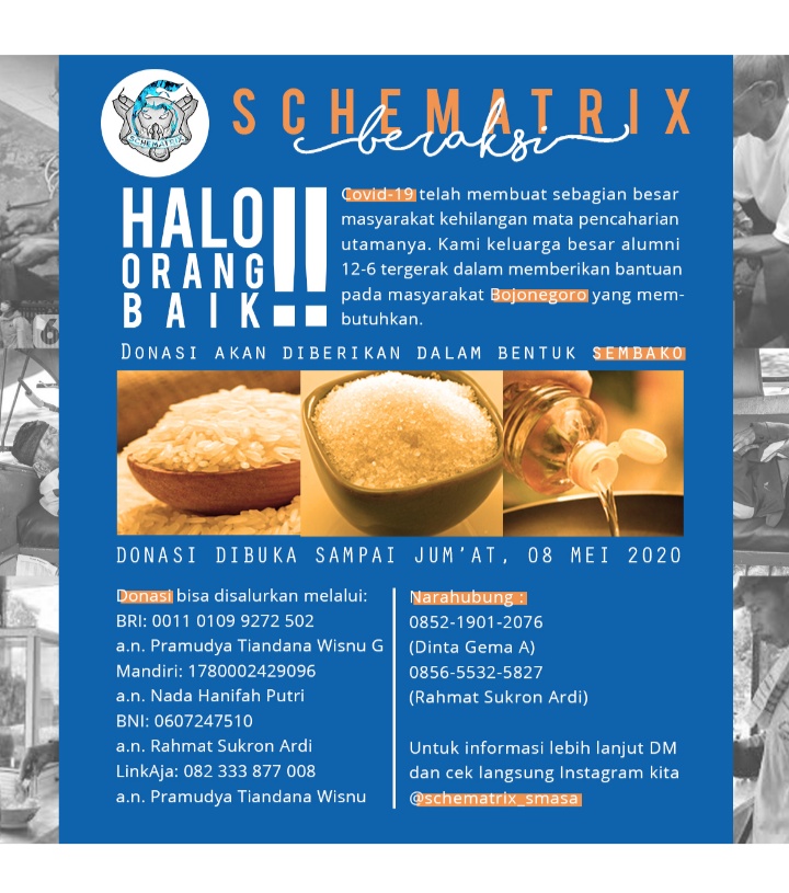 Alumni Sekolah Galang Dana untuk Pekerja Hingga Tunawisma