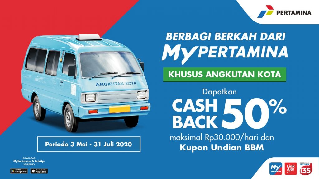 Pertamina Beri Cashback 50% untuk 10.000 Angkot yang Isi Pertalite dan Dexlite Setiap Hari