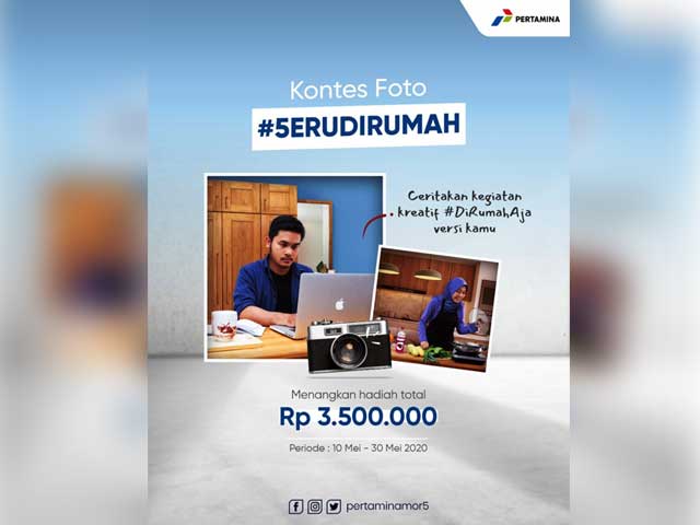 Yukk...Ikuti Kompetisi #5eruDiRumah yang Diselenggarakan Pertamina