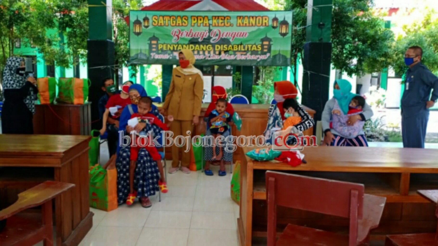 Bulan Berkah, Satgas PPA Kanor Berbagi dengan Disabilitas