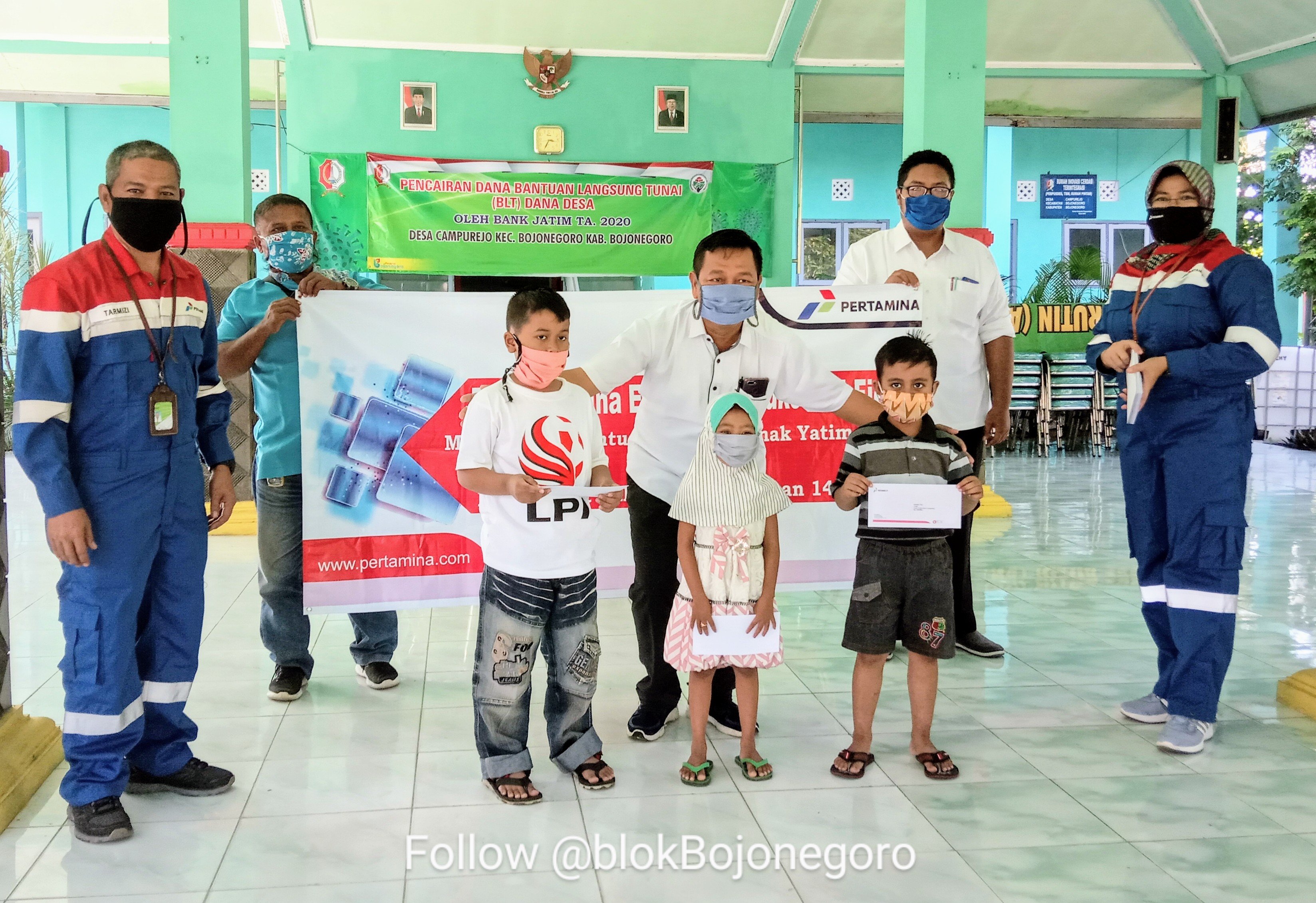 Bahagia, Yatim 3 Desa Dapat Santunan PT Pertamina EP Asset 4