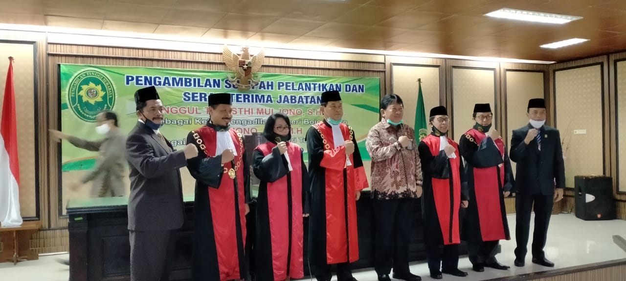 Tri Unggul EM, Resmi Jabat Ketua PN Bojonegoro